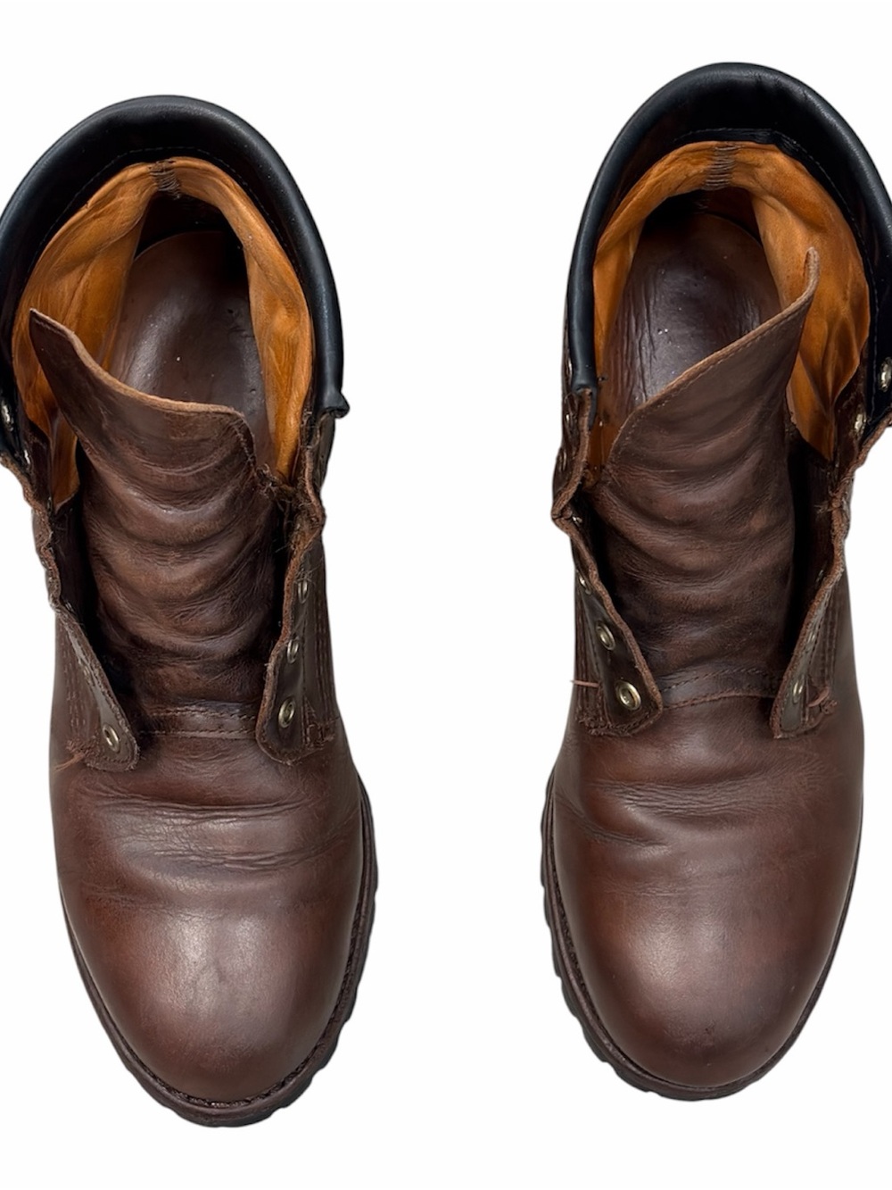 Frye Addison Lug Lace Up Leather Boots Men’s Sz. 8M Dark Brown #86177